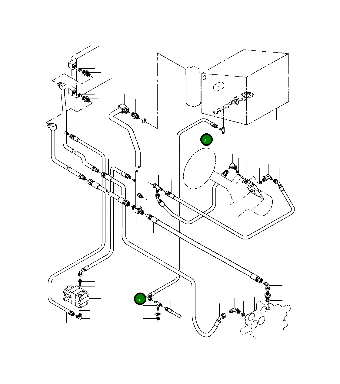 Шланг 1287 224 H1 Komatsu