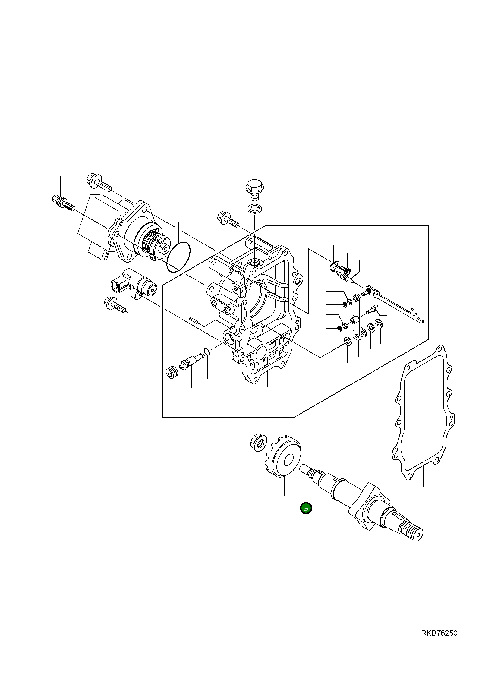 Шестерня YM158553-61780 Komatsu