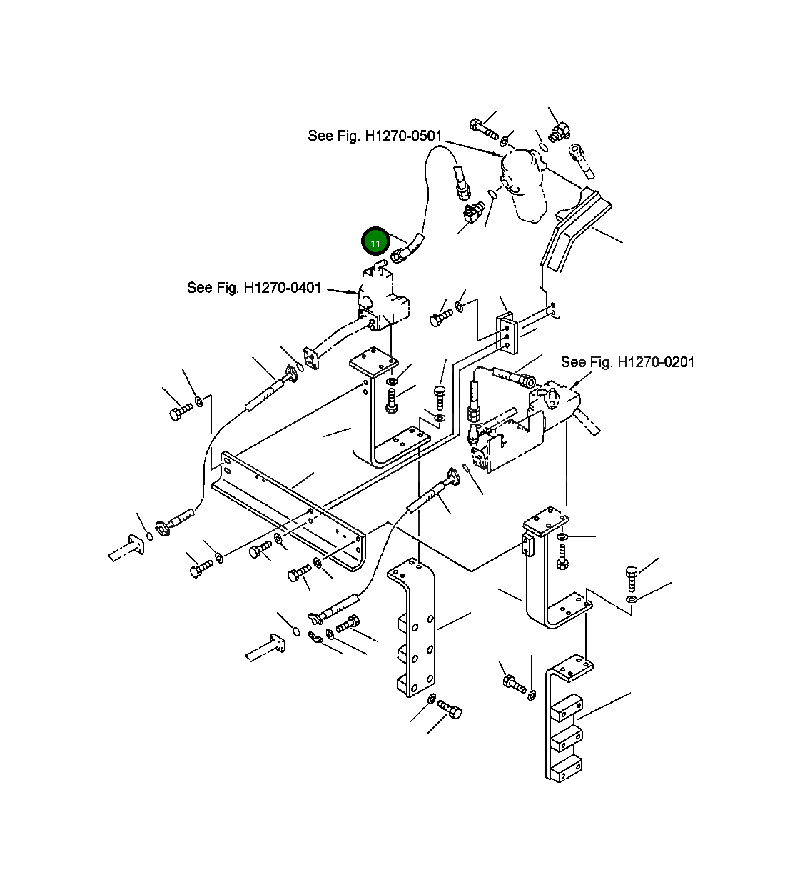 Шланг 07108-21003 Komatsu