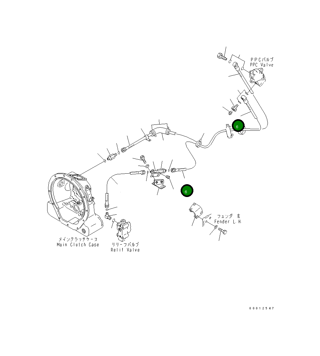 Шланг 104-40-58550 Komatsu