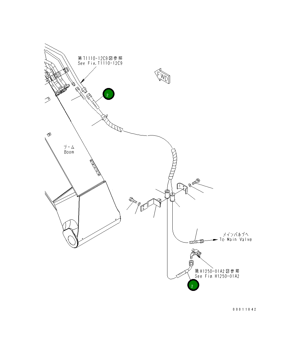 Шланг 07626-00621 Komatsu