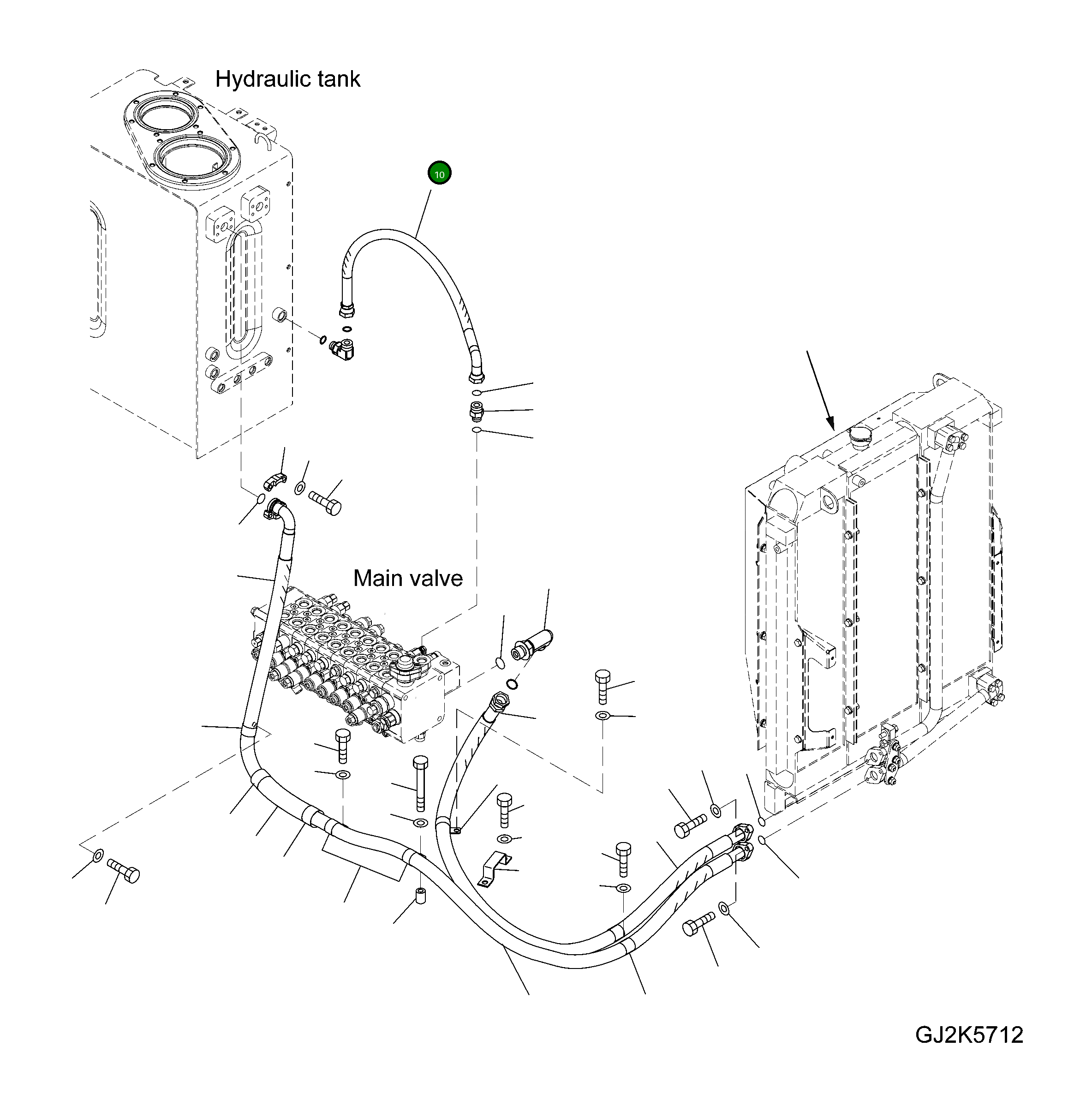 Шланг 02763-00608 Komatsu