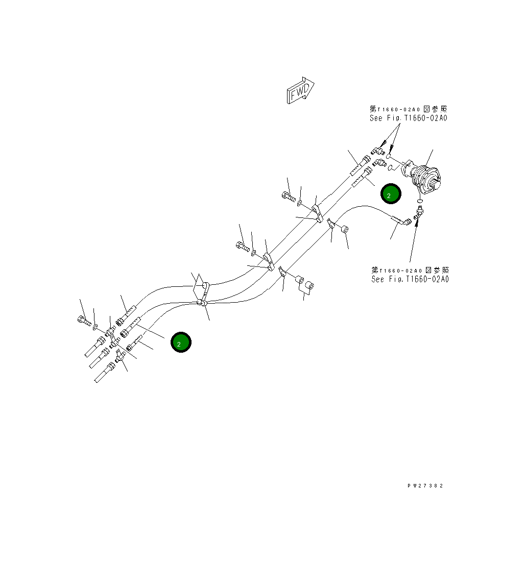 Шланг 07123-00432 Komatsu