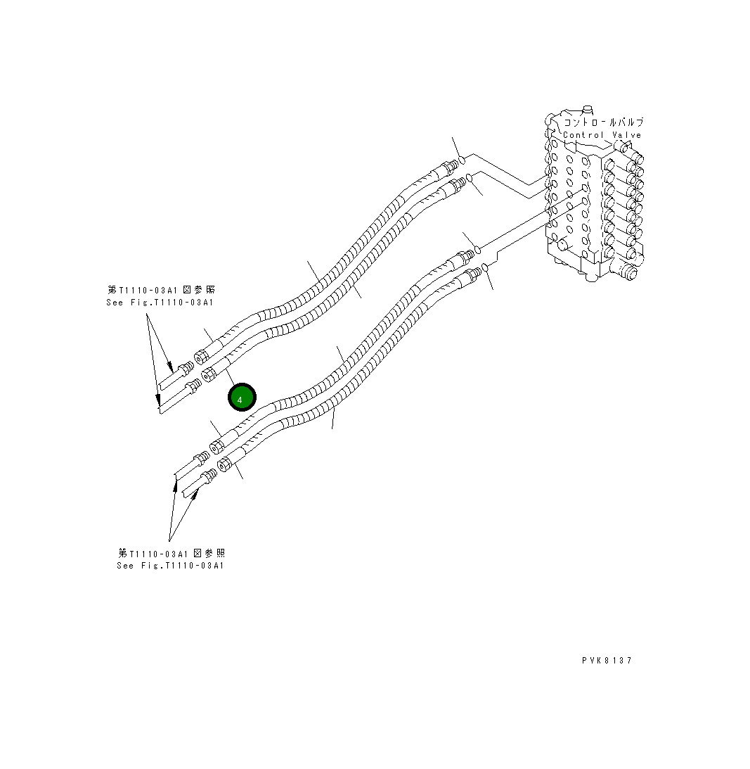 Шланг 20E-62-K4740 Komatsu