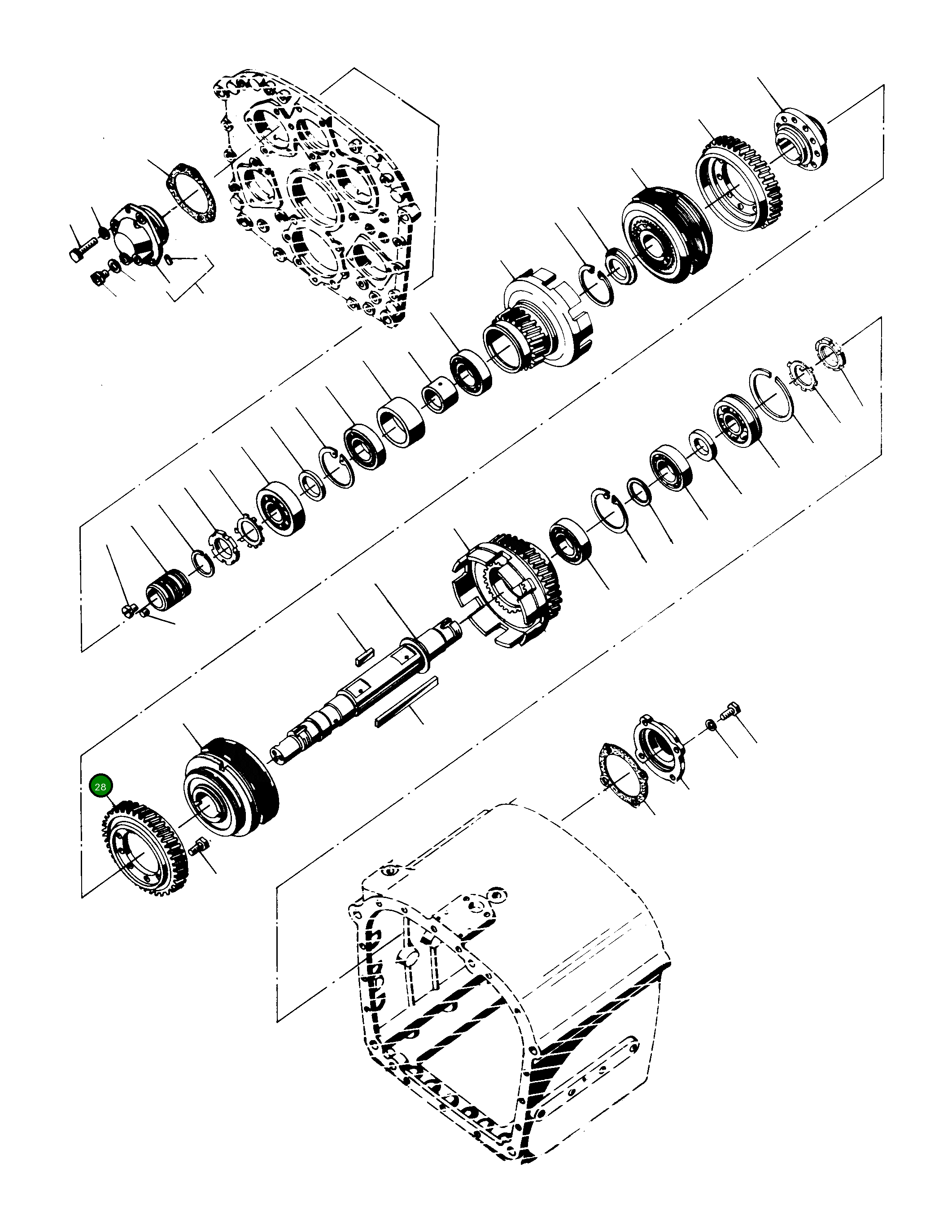 Шестерня 2887010M1 Komatsu