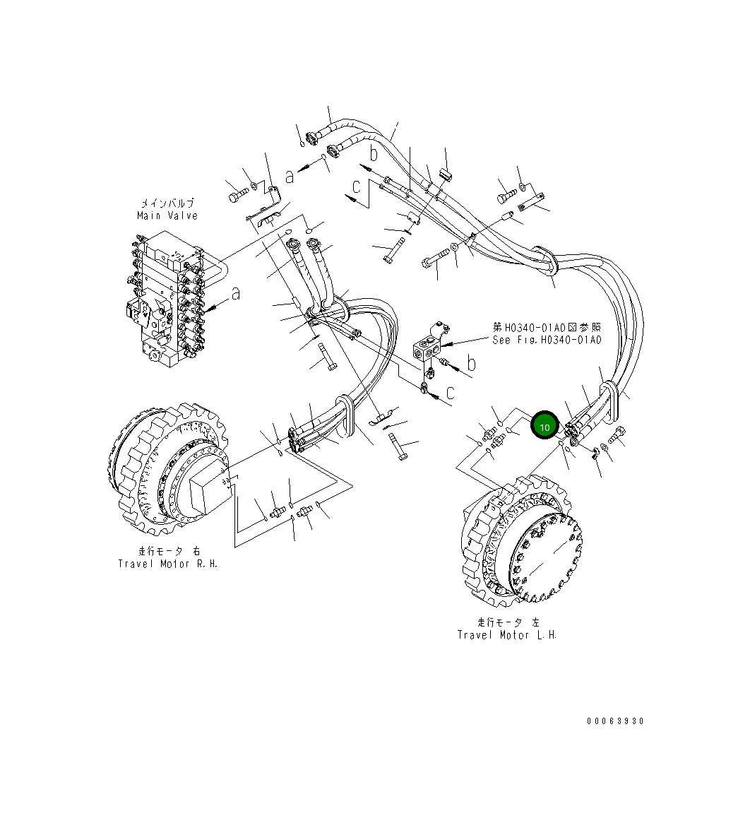Шланг 02762-00524 Komatsu