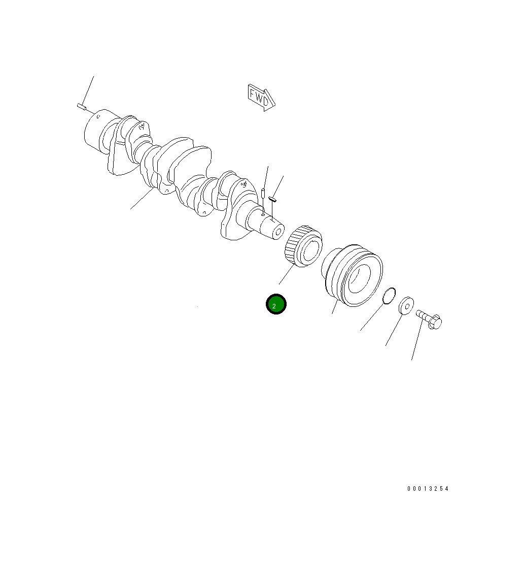 Шестерня YM129900-21200 Komatsu