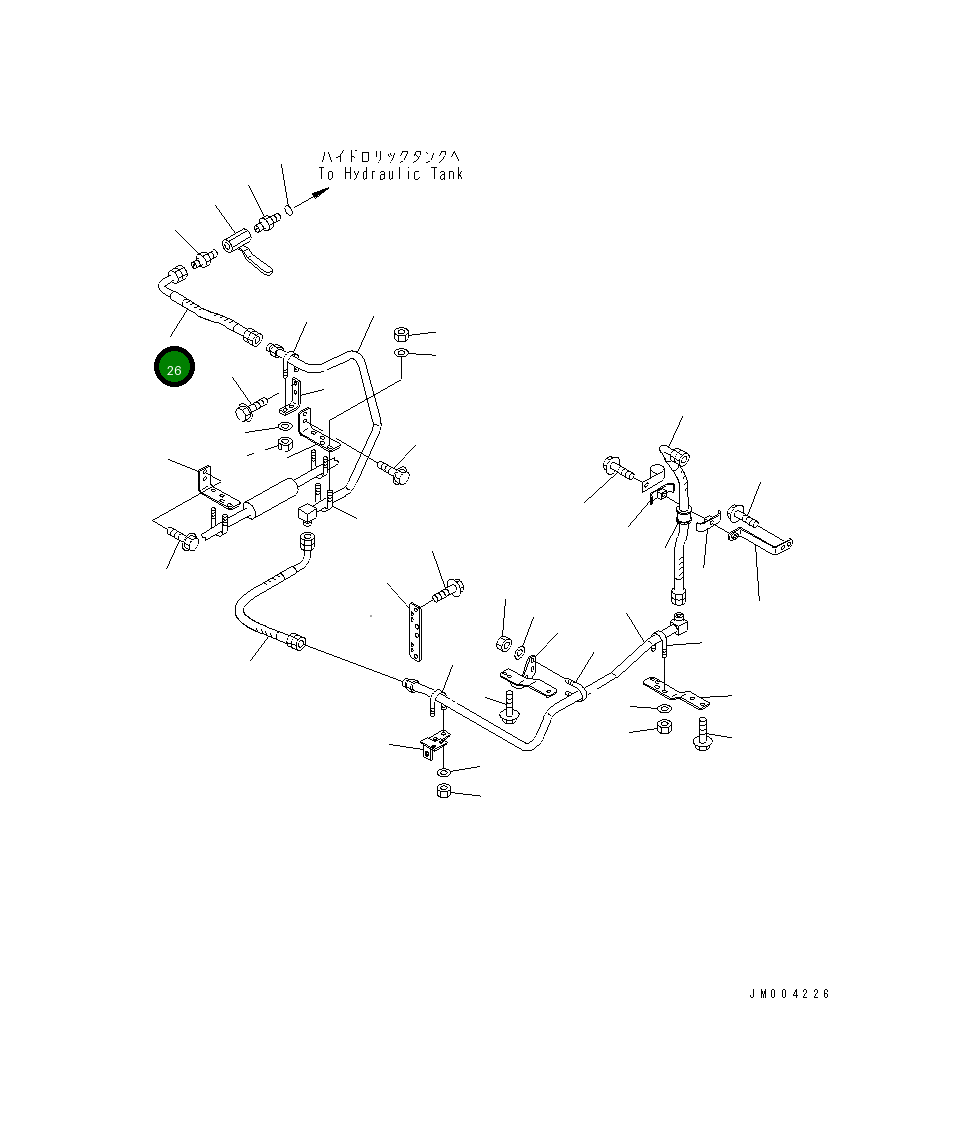 Шланг 07633-006A4 Komatsu
