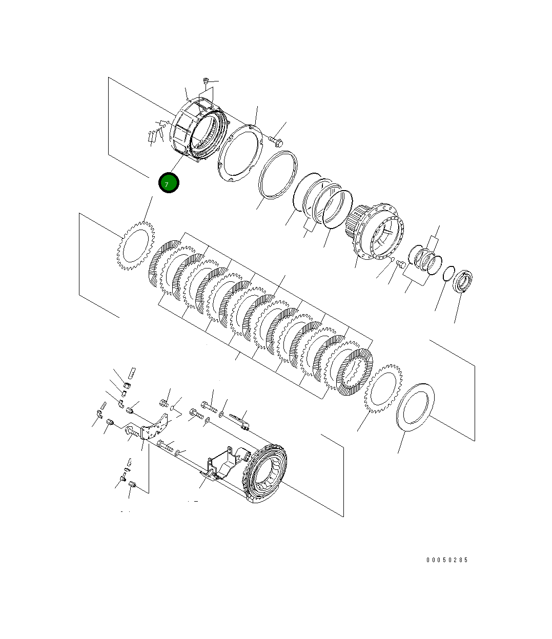 Шестерня 56D-33-21211 Komatsu
