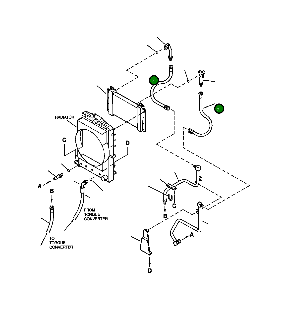 Шланг 07102-21105 Komatsu