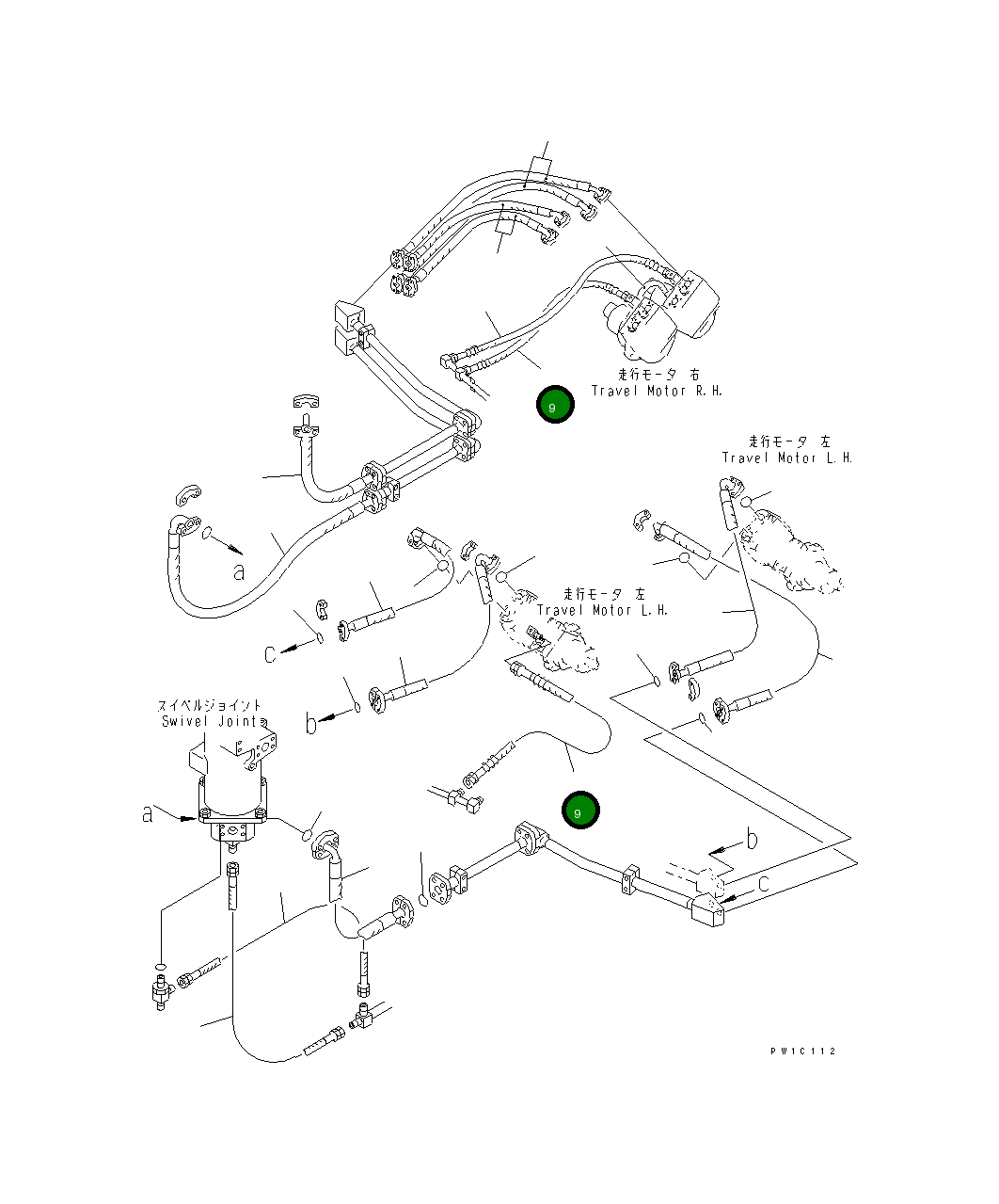 Шланг 07103-30312 Komatsu