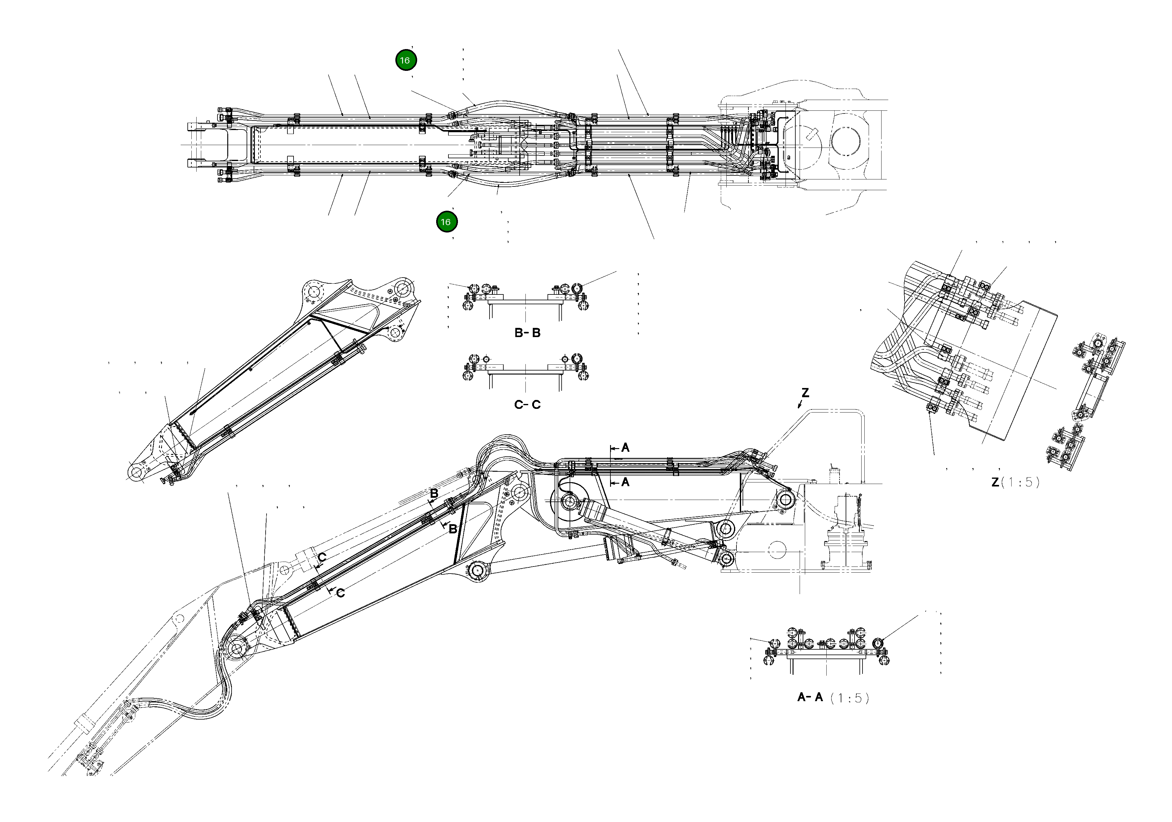 Шланг 0708501017 Komatsu