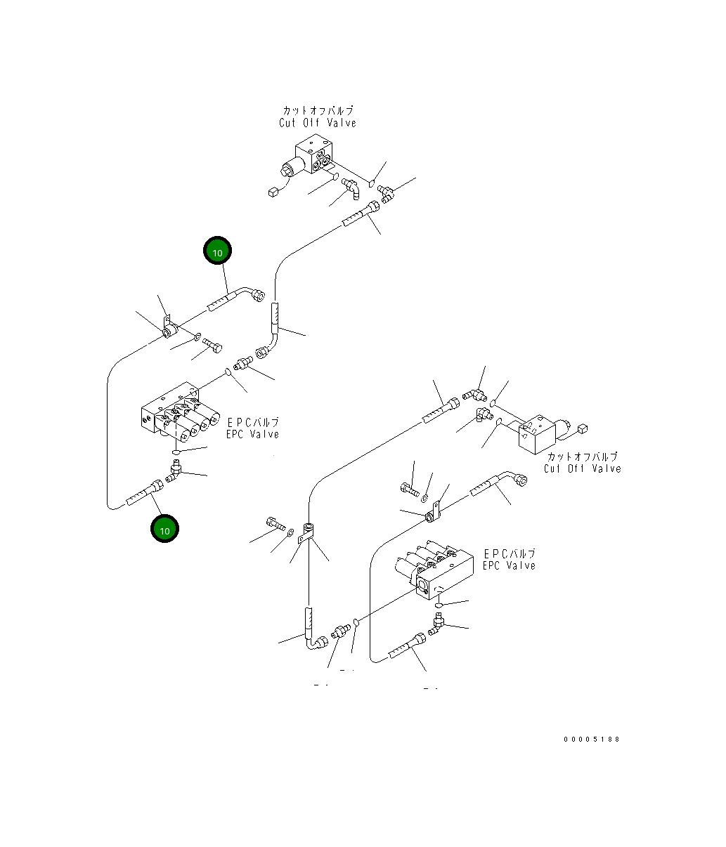 Шланг 07185-002A6 Komatsu
