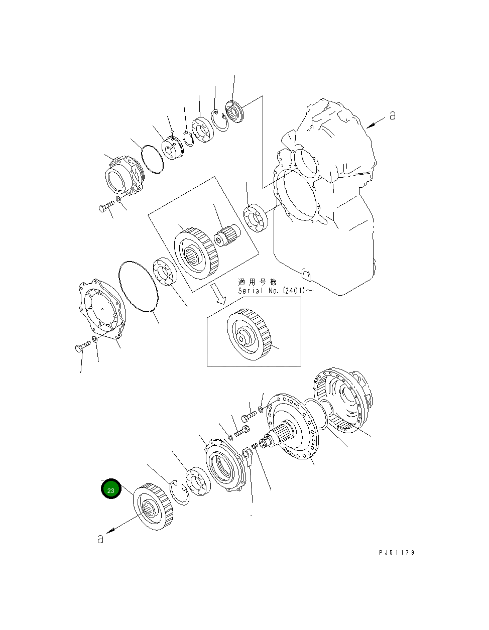 Шестерня 281-15-13231 Komatsu