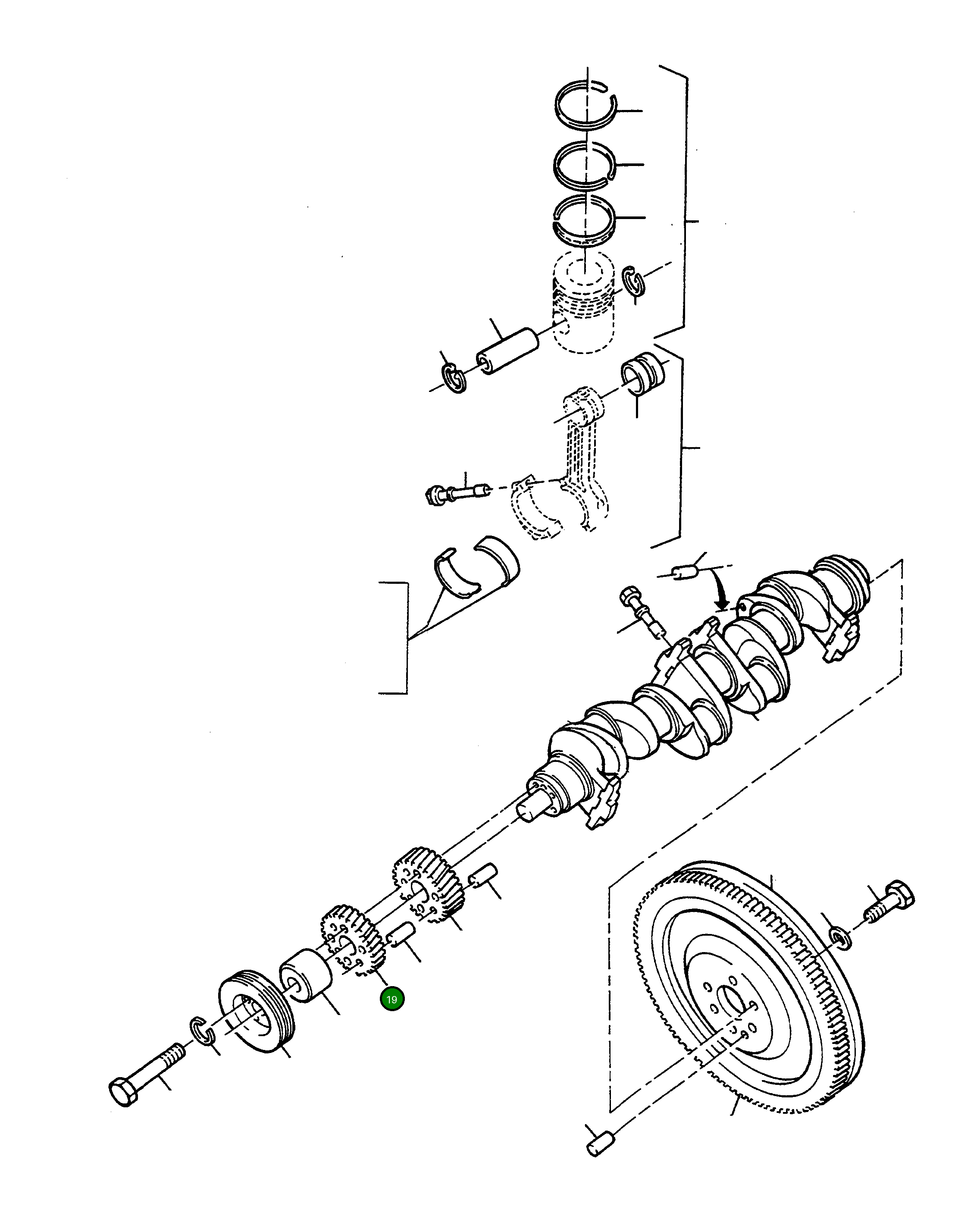 Шестерня 2872236M1 Komatsu