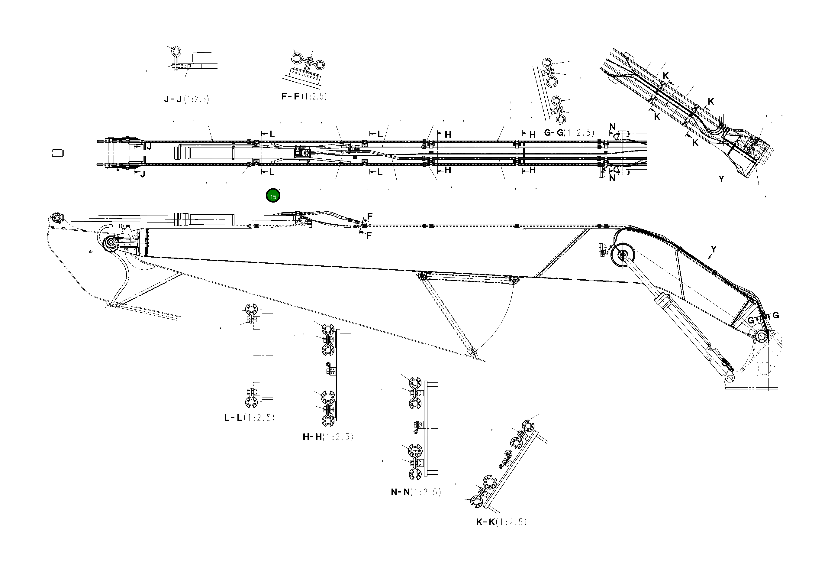 Шланг 07074-010A8 Komatsu