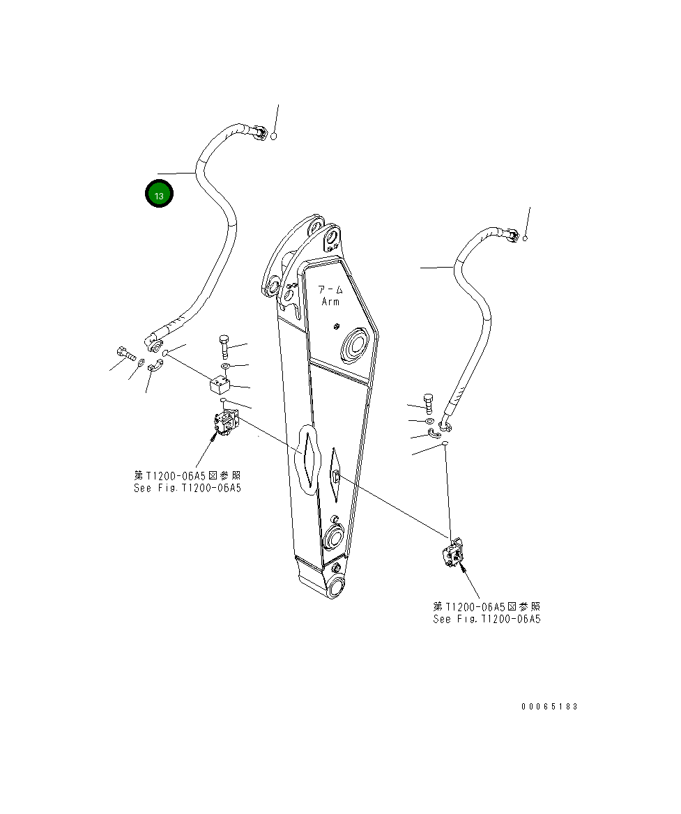 Шланг 07098-21422 Komatsu