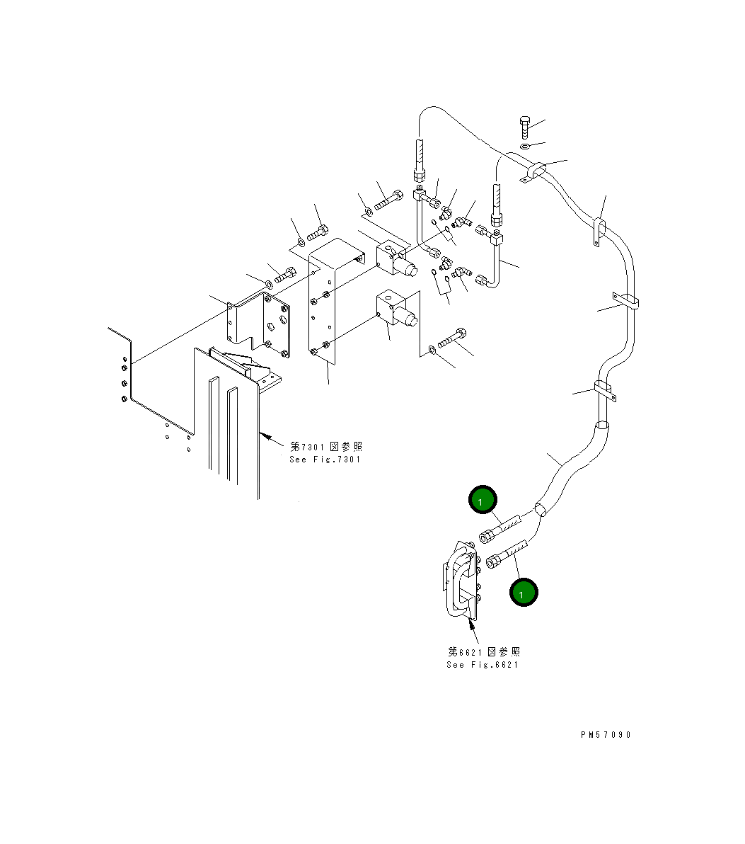 Шланг 07108-20333 Komatsu