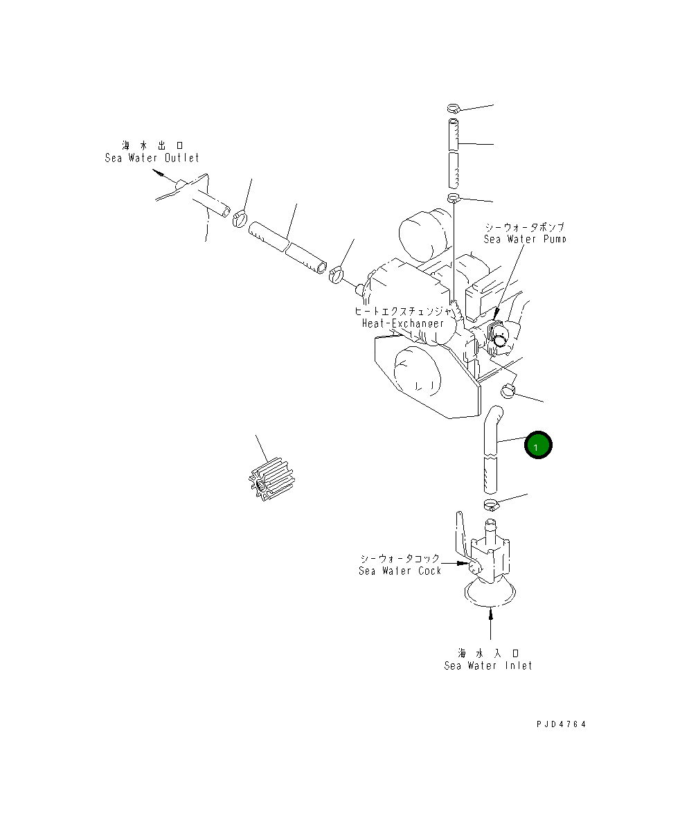 Шланг 07260-27450 Komatsu