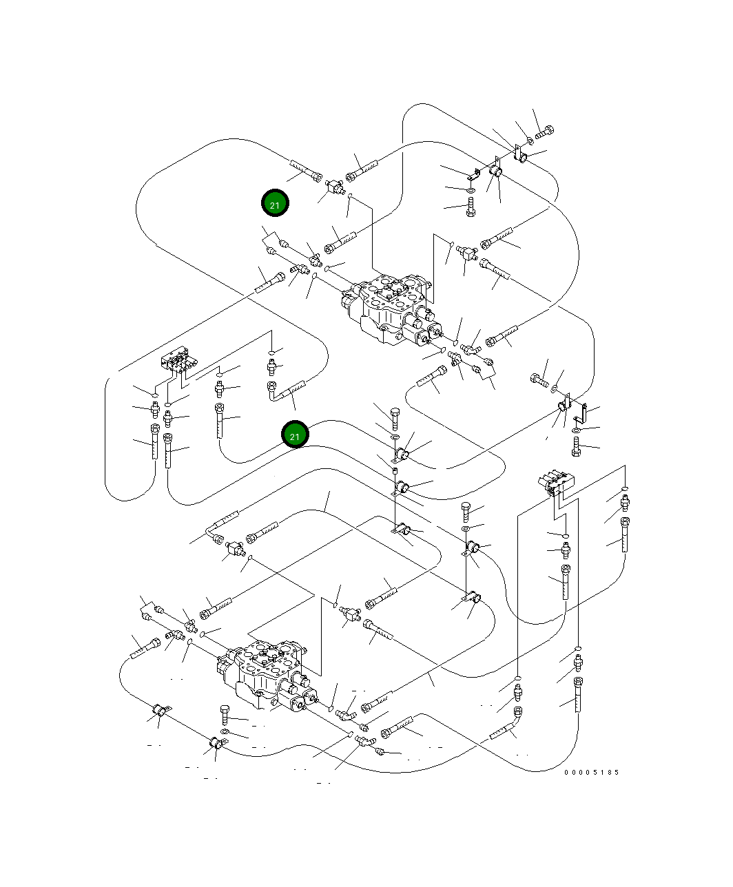 Шланг 07185-00205 Komatsu