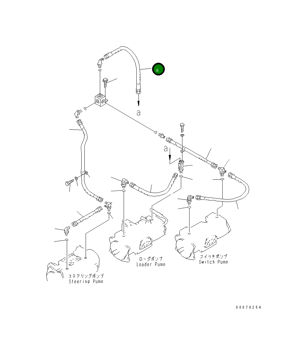 Шланг 07102-31006 Komatsu