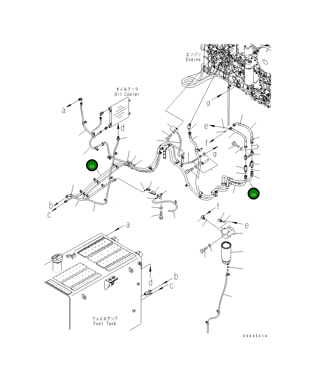 Шланг 02764-00547 Komatsu