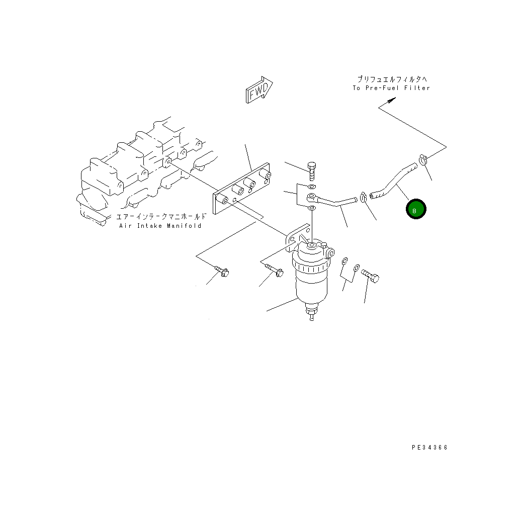 Шланг 07260-20910 Komatsu