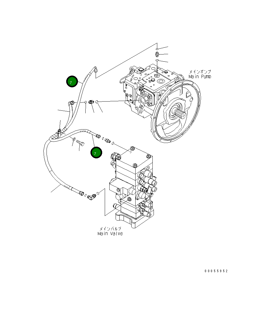 Шланг 02778-00212 Komatsu