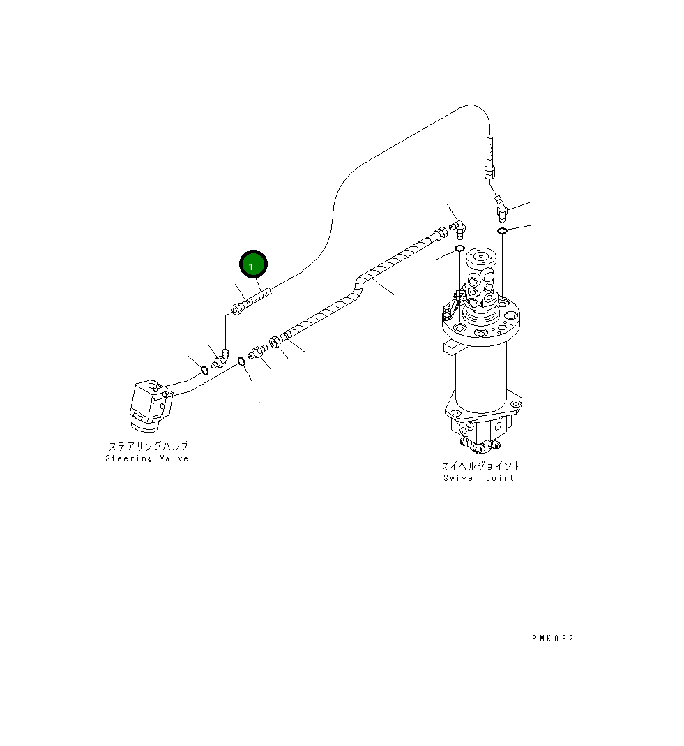 Шланг 20E-62-K1210 Komatsu