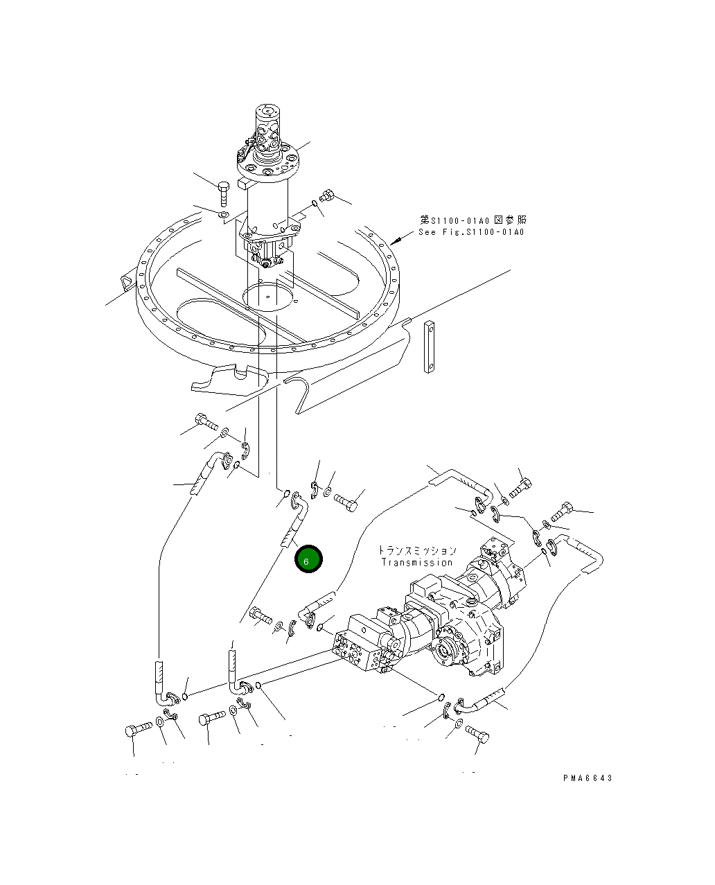 Шланг 20E-62-K4210 Komatsu