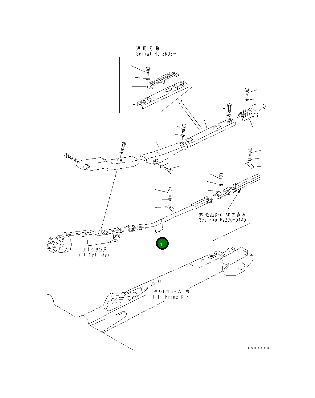 Шланг 07123-40412 Komatsu