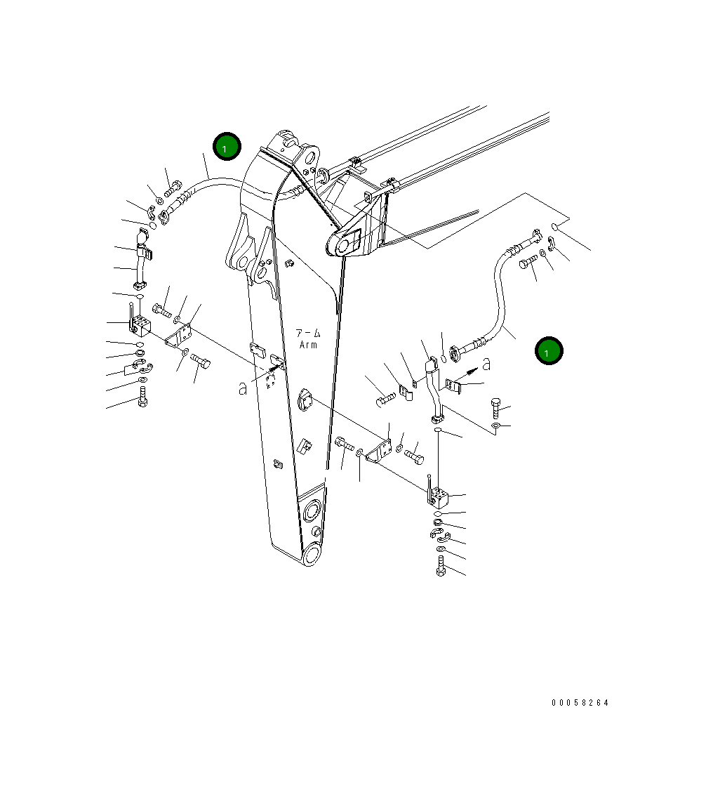 Шланг 07099-21015 Komatsu