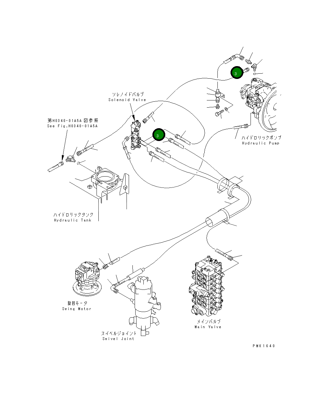Шланг 07102-20403 Komatsu