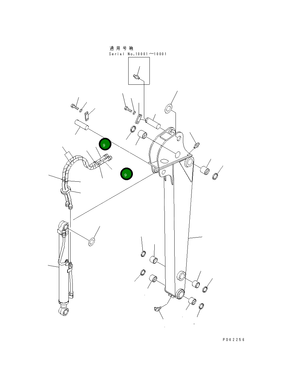 Шланг 20R-62-82180 Komatsu