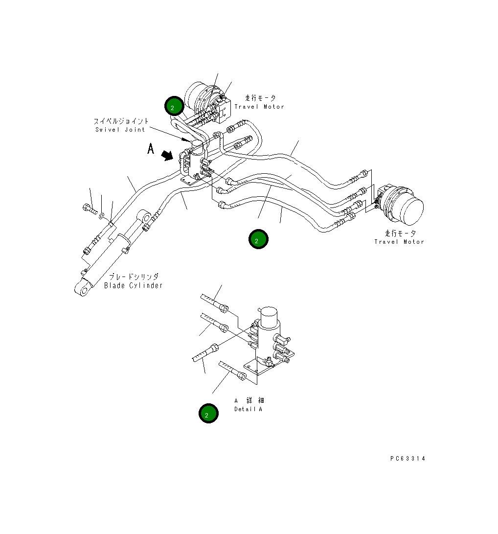 Шланг 20P-62-81160 Komatsu