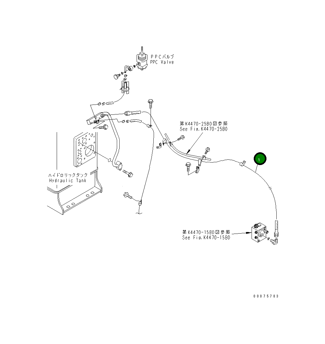 Шланг 07102-30423 Komatsu