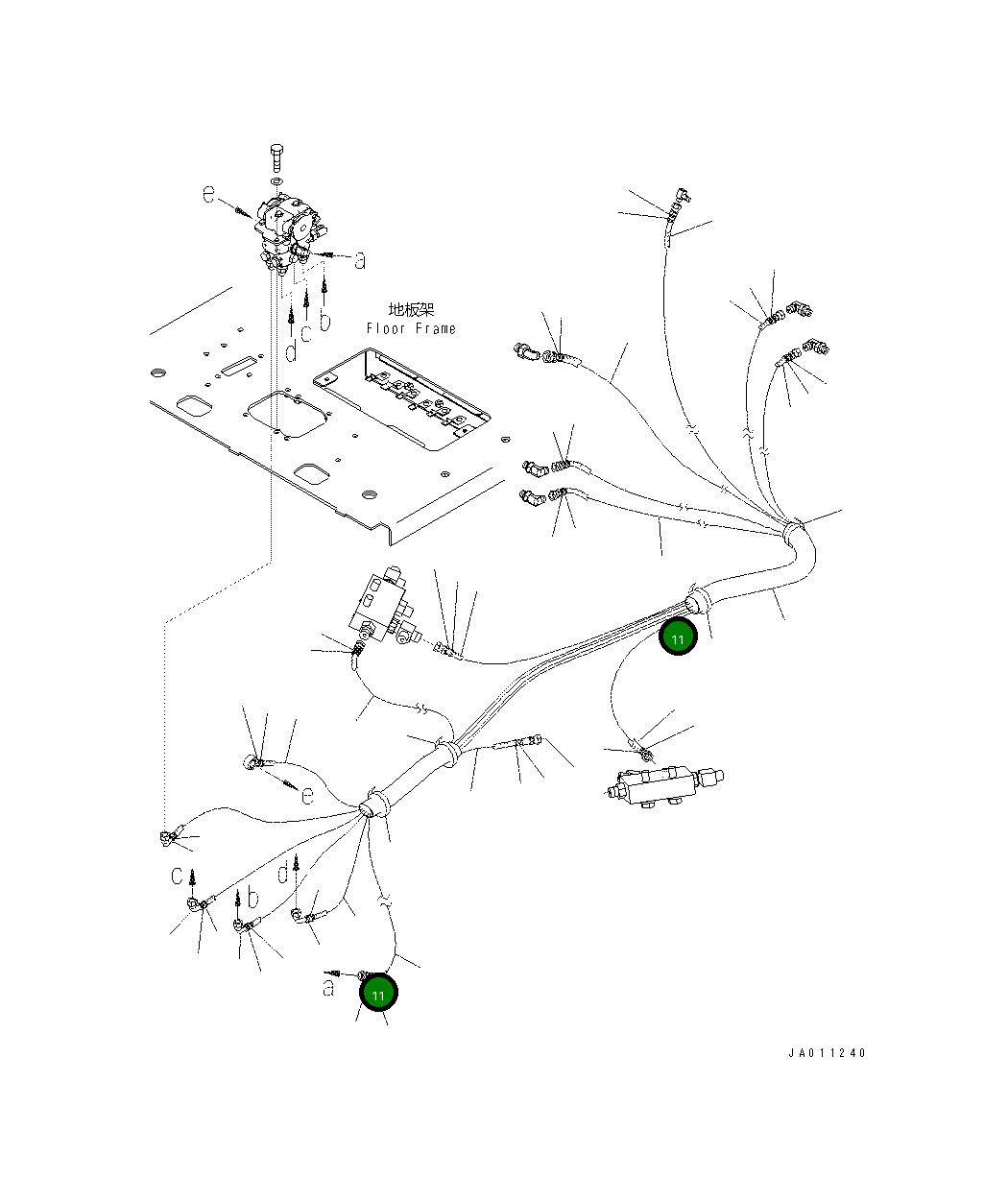 Шланг 201-62-82872 Komatsu
