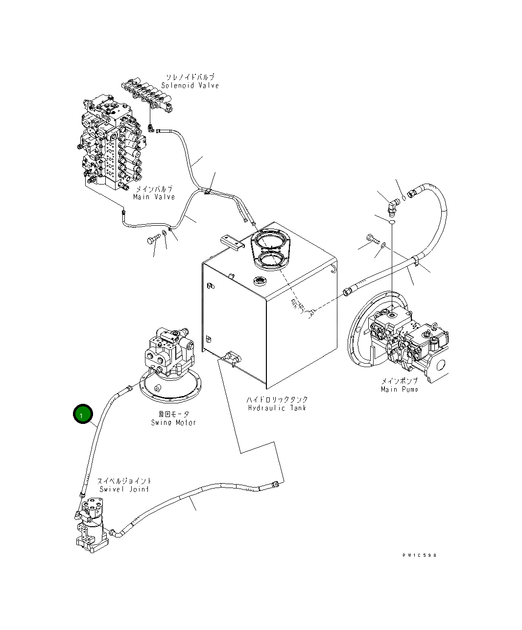 Шланг 207-62-A1820 Komatsu
