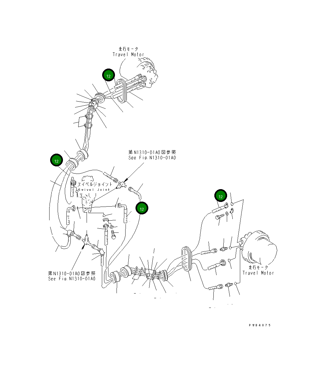 Шланг 208-62-68240 Komatsu