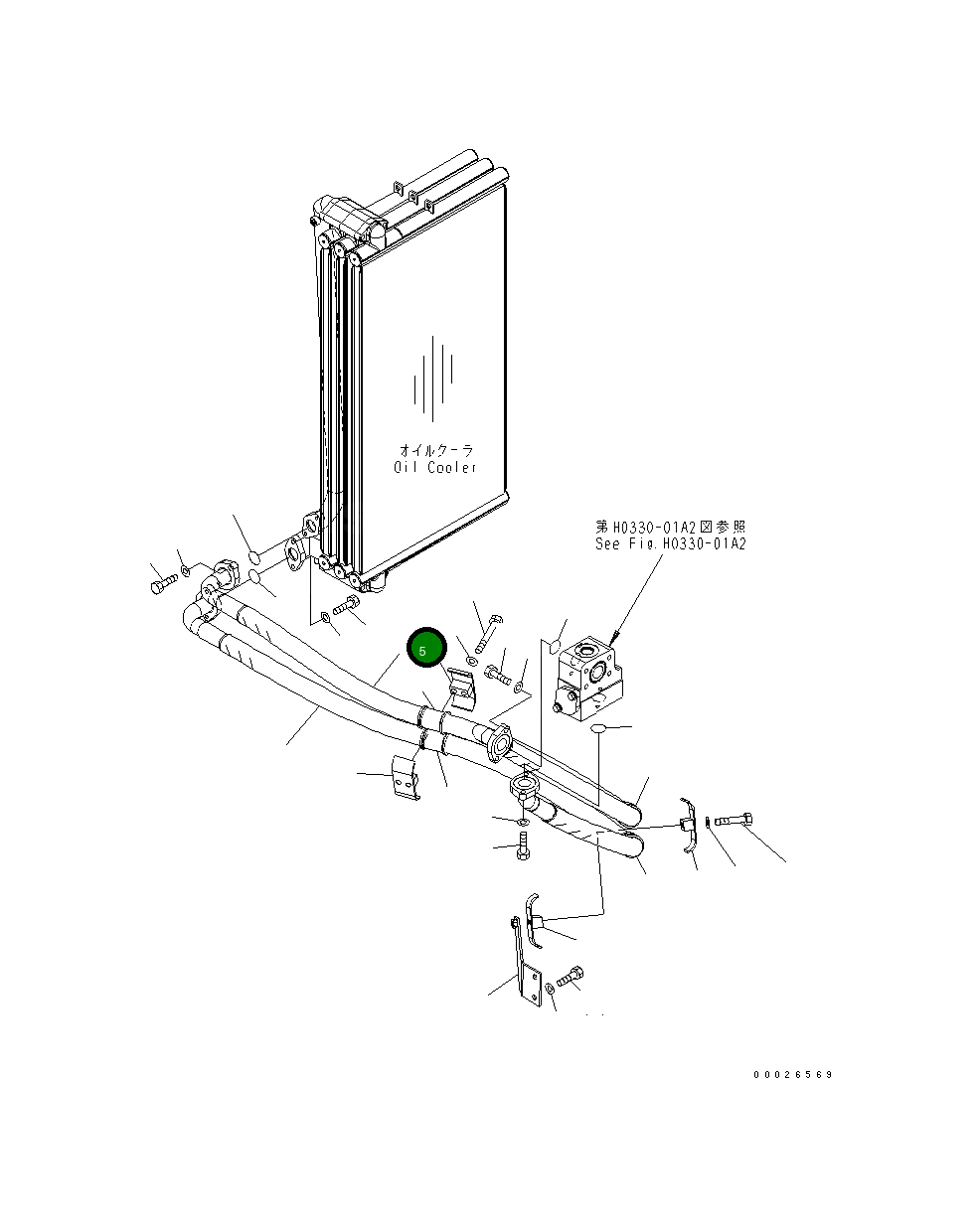 Шланг 208-62-73320 Komatsu