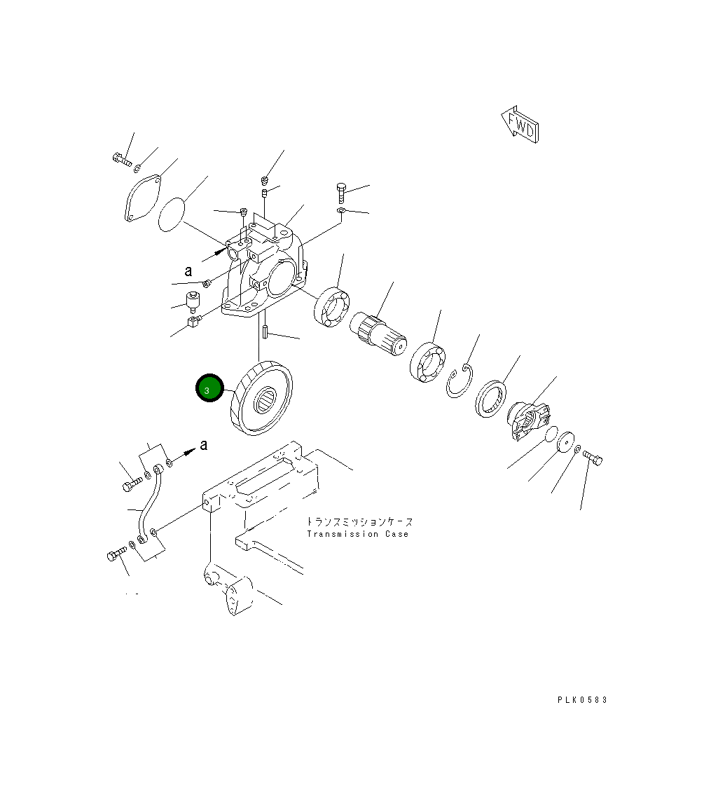 Шестерня 124-Y60-6120 Komatsu