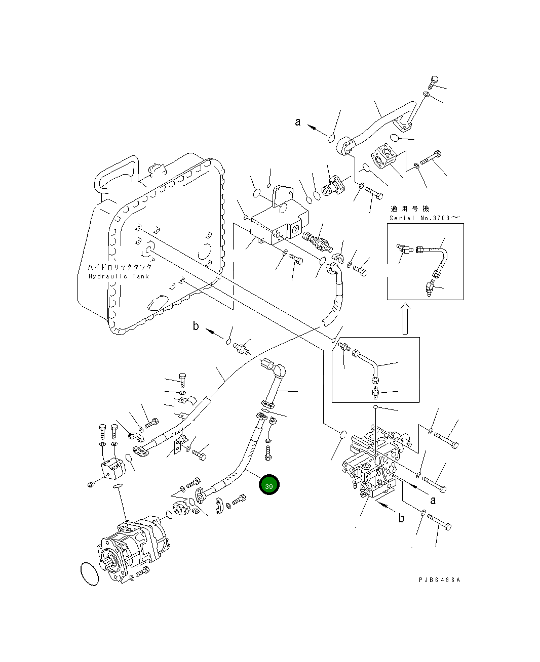 Шланг 07125-00605 Komatsu