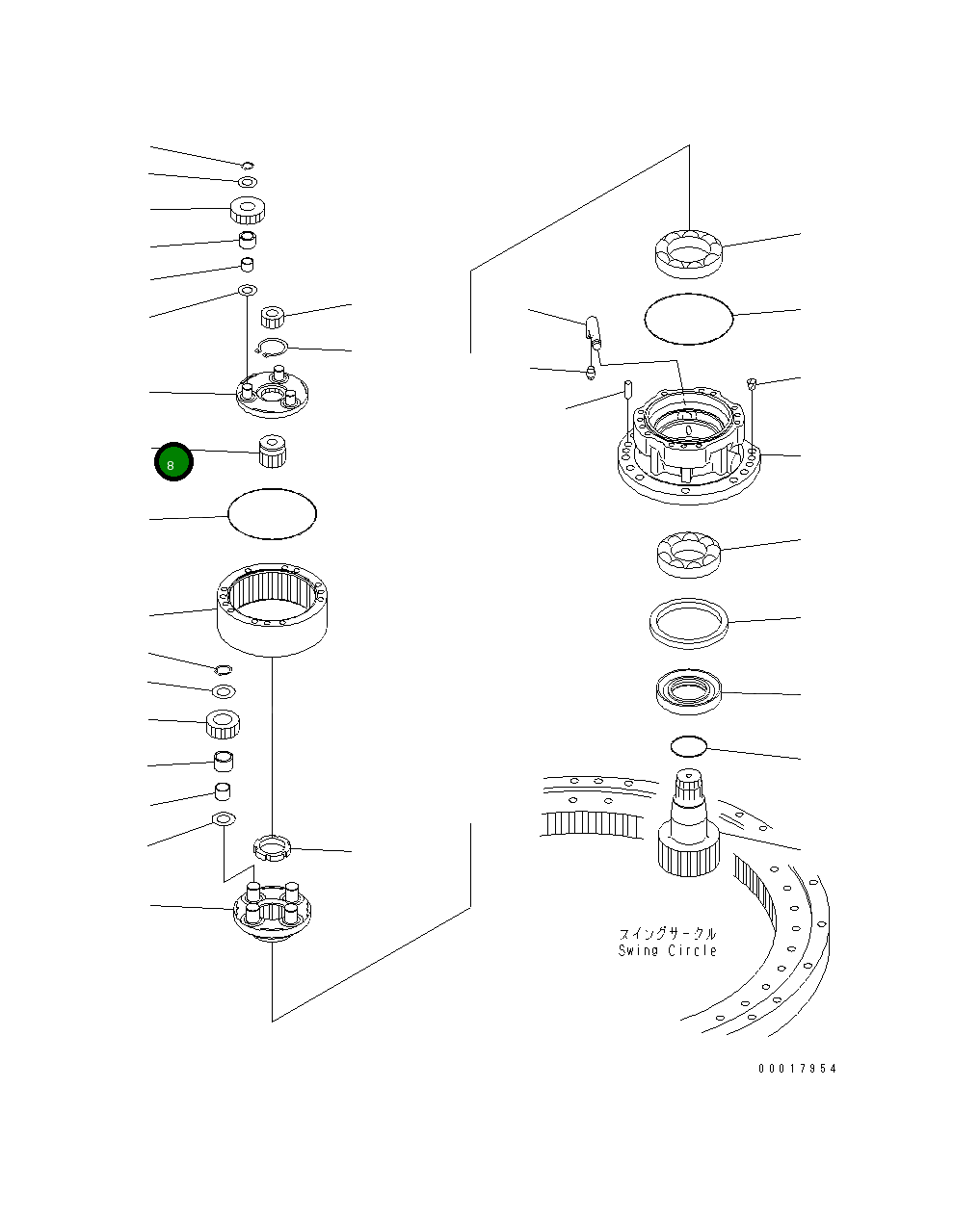 Шестерня 22B-26-12220 Komatsu