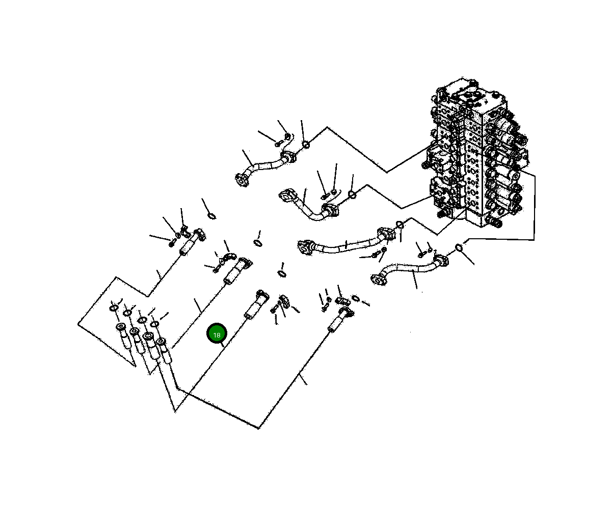 Шланг 206-62-A1840 Komatsu
