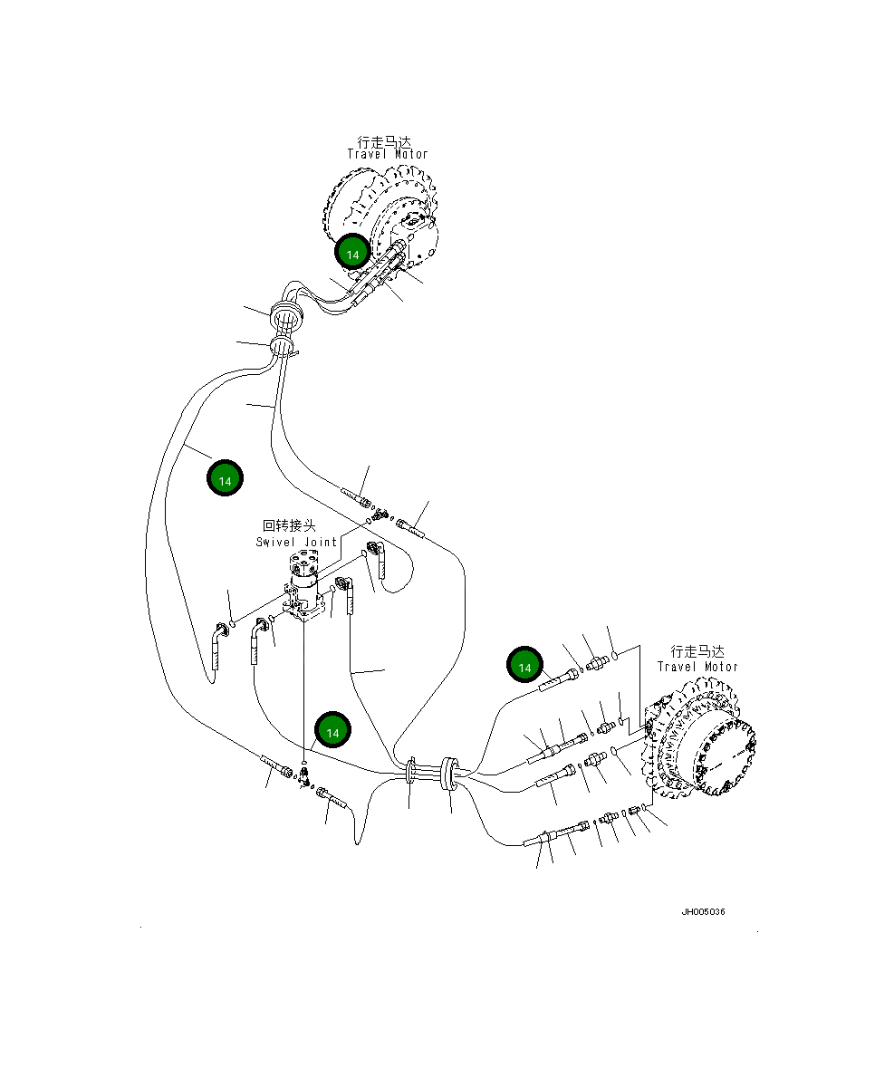 Шланг 206-62-31151 Komatsu