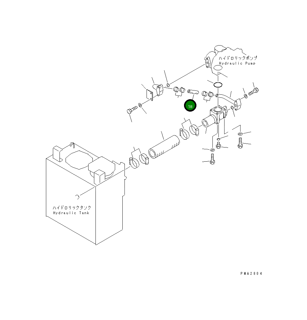 Шланг 07260-02613 Komatsu