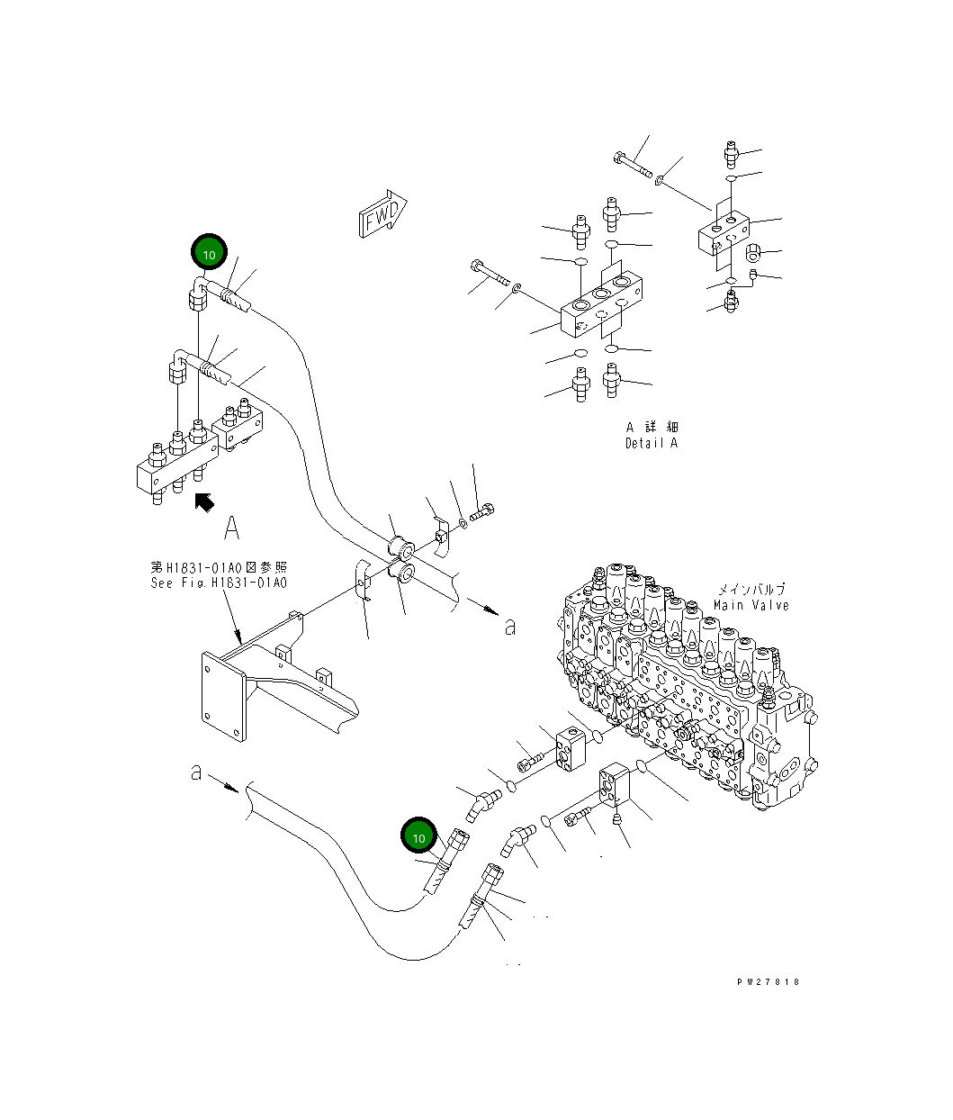 Шланг 07629-00615 Komatsu