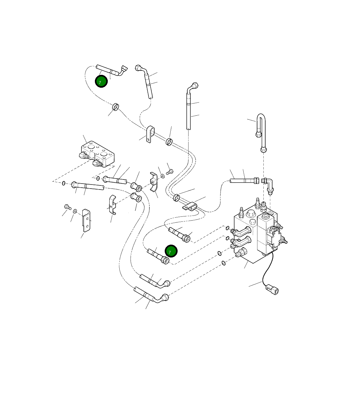 Шланг 20Y-62-A1250 Komatsu