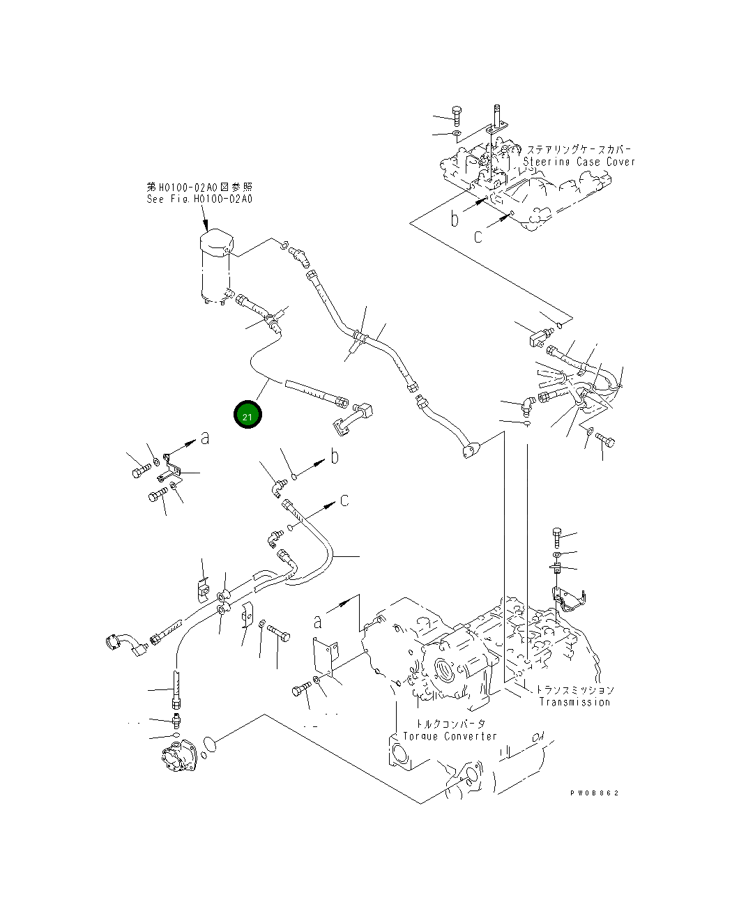 Шланг 14X-49-21580 Komatsu