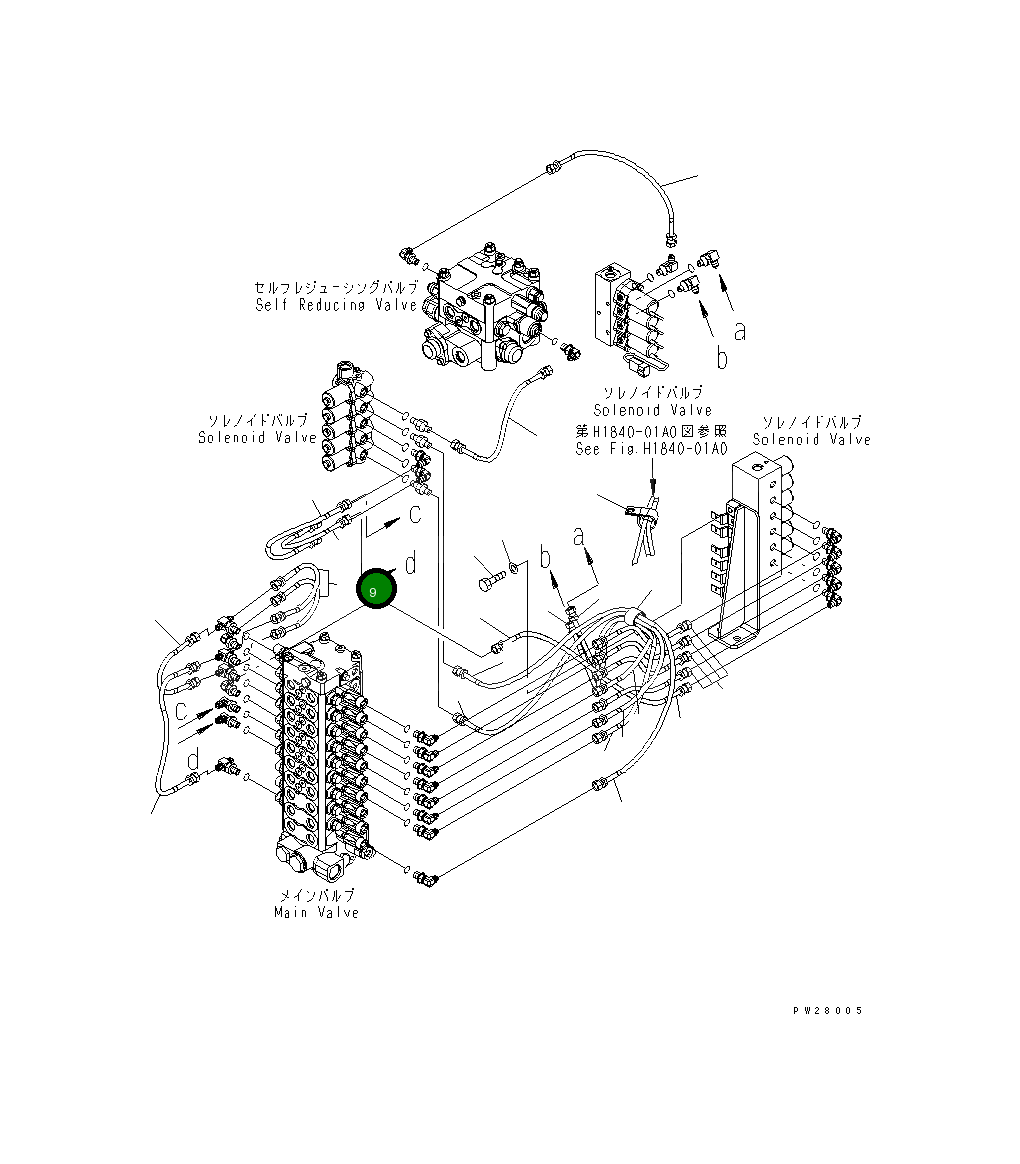 Шланг 07621-40203 Komatsu